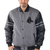 Boston Red Sox G-III Sports by Carl Banks Post Game Varsity Jacket - Charcoal/Black