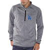 Los Angeles Dodgers G-III Sports by Carl Banks Franchise Half-Zip Jacket - Charcoal