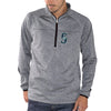 Seattle Mariners G-III Sports by Carl Banks Franchise Half-Zip Jacket - Charcoal
