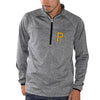 Pittsburgh Pirates G-III Sports by Carl Banks Franchise Half-Zip Jacket - Charcoal
