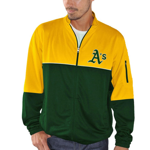 Oakland Athletics G-III Sports by Carl Banks Flip Shot Full-Zip Track Jacket - Green