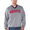 Atlanta Braves G-III Sports by Carl Banks Coin Toss Pullover Jacket - Gray
