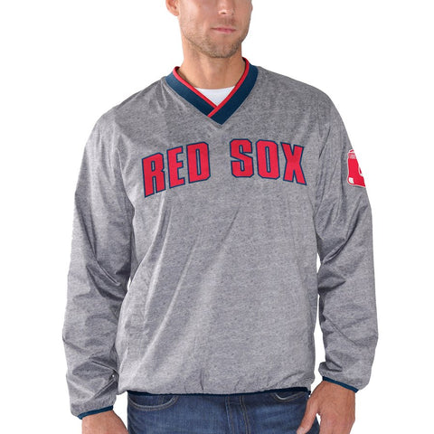 Boston Red Sox G-III Sports by Carl Banks Coin Toss Pullover Jacket - Gray