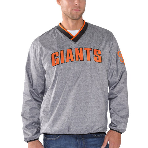 San Francisco Giants G-III Sports by Carl Banks Coin Toss Pullover Jacket - Gray