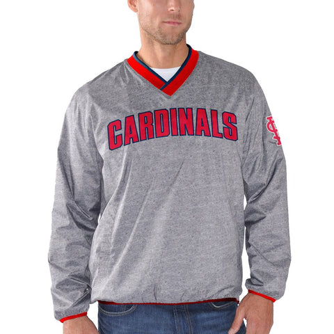 St. Louis Cardinals G-III Sports by Carl Banks Coin Toss Pullover Jacket - Gray