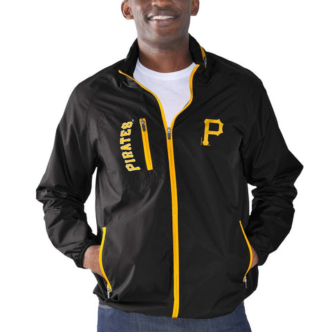 Pittsburgh Pirates G-III Sports by Carl Banks Game Plan Full-Zip Jacket - Black