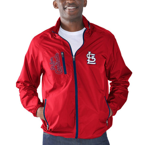St. Louis Cardinals G-III Sports by Carl Banks Game Plan Full-Zip Jacket - Red