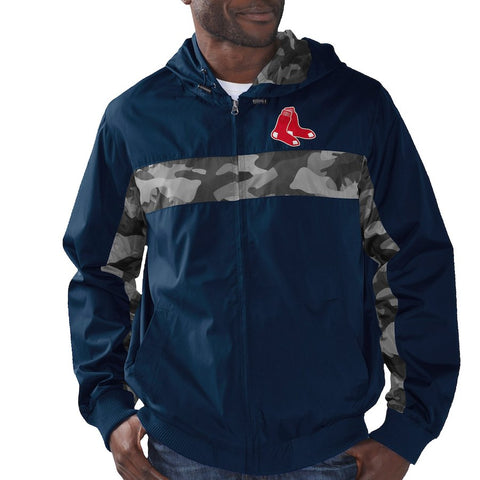 Boston Red Sox G-III Sports by Carl Banks Hot Zone Full-Zip Hooded Jacket - Navy