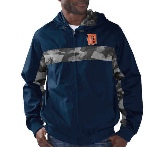 Detroit Tigers G-III Sports by Carl Banks Hot Zone Full-Zip Hooded Jacket - Navy