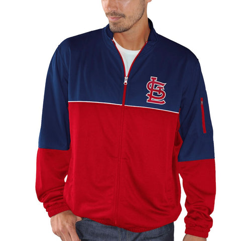 St. Louis Cardinals G-III Sports by Carl Banks Flip Shot Full-Zip Track Jacket - Red