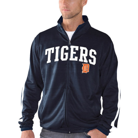 Detroit Tigers G-III Sports by Carl Banks Take Away Full-Zip Track Jacket - Navy