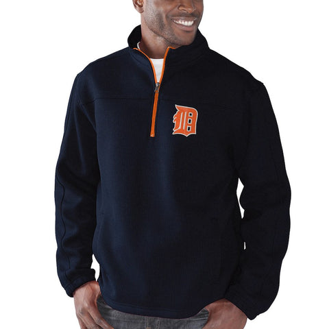 Detroit Tigers G-III Sports by Carl Banks Intermission 1/2 Zip Jacket - Navy