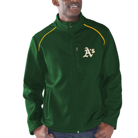 Oakland Athletics G-III Sports by Carl Banks Rebound Full-Zip Fleece Jacket - Green