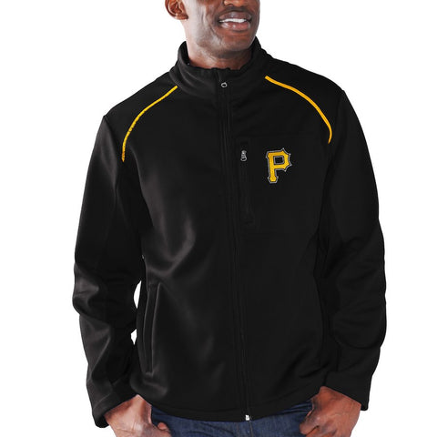 Pittsburgh Pirates G-III Sports by Carl Banks Rebound Full-Zip Fleece Jacket - Black