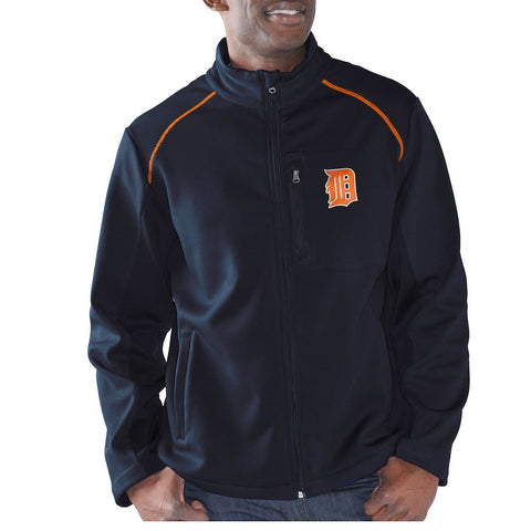 Detroit Tigers G-III Sports by Carl Banks Rebound Full-Zip Fleece Jacket - Navy
