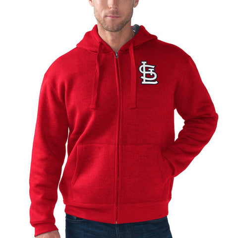 St. Louis Cardinals G-III Sports by Carl Banks Primary Receiver Full-Zip Hoodie - Red