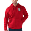 St. Louis Cardinals G-III Sports by Carl Banks Primary Receiver Full-Zip Hoodie - Red
