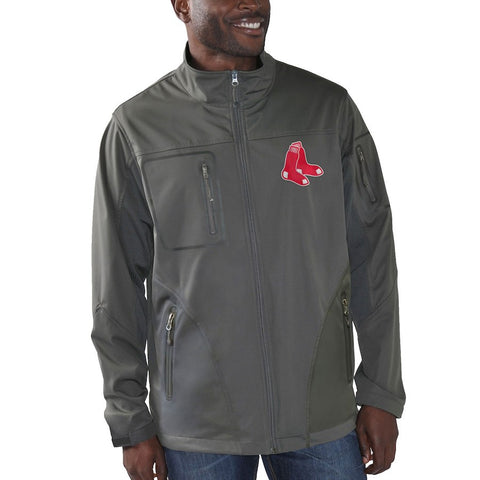 Boston Red Sox G-III Sports by Carl Banks Scrimmage Full-Zip Jacket - Charcoal