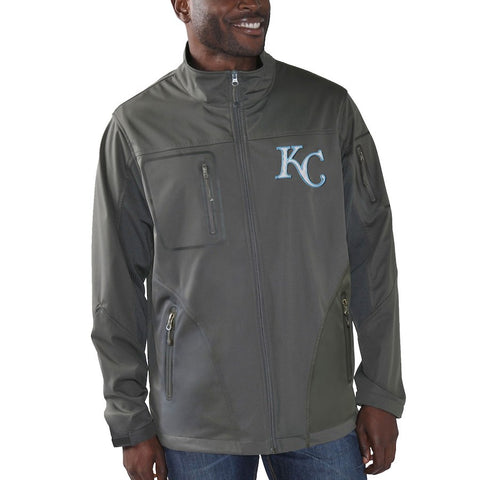Kansas City Royals G-III Sports by Carl Banks Scrimmage Full-Zip Jacket - Charcoal