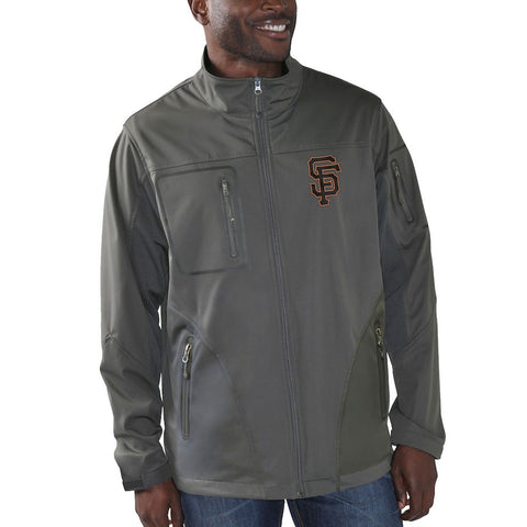 San Francisco Giants G-III Sports by Carl Banks Scrimmage Full-Zip Jacket - Charcoal