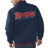 Atlanta Braves G-III Sports by Carl Banks Red Line Wool Varsity Jacket - Navy