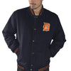 Detroit Tigers G-III Sports by Carl Banks Red Line Wool Varsity Jacket - Navy