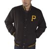 Pittsburgh Pirates G-III Sports by Carl Banks Red Line Wool Varsity Jacket - Black