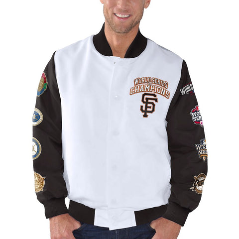 San Francisco Giants G-III Sports by Carl Banks Trophy Commemorative Jacket - White/Black