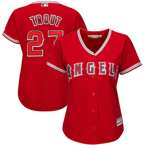 Mike Trout Los Angeles Angels Majestic Women's Cool Base Player Jersey