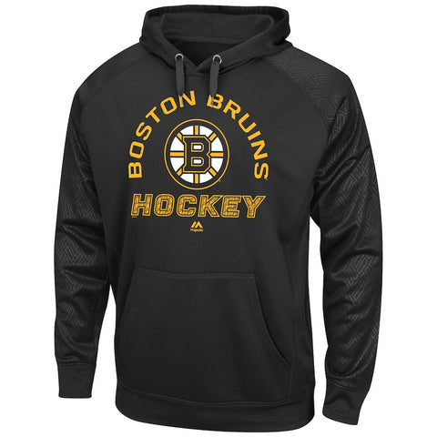 Boston Bruins Majestic Interference Synthetic Fleece Hoodie - Black
