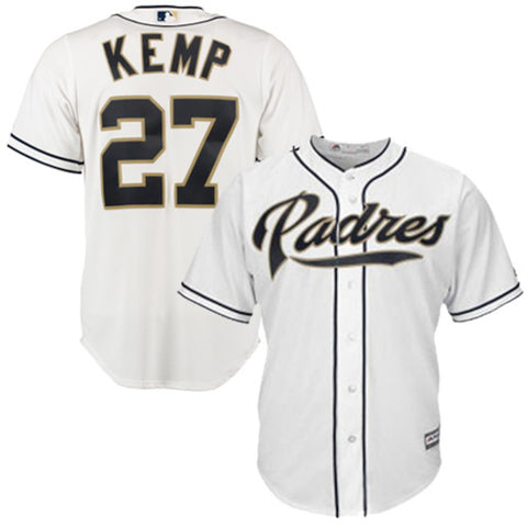 Matt Kemp San Diego Padres Majestic Cool Base Player Jersey - White