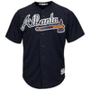 Atlanta Braves Majestic Official Cool Base Jersey - Navy