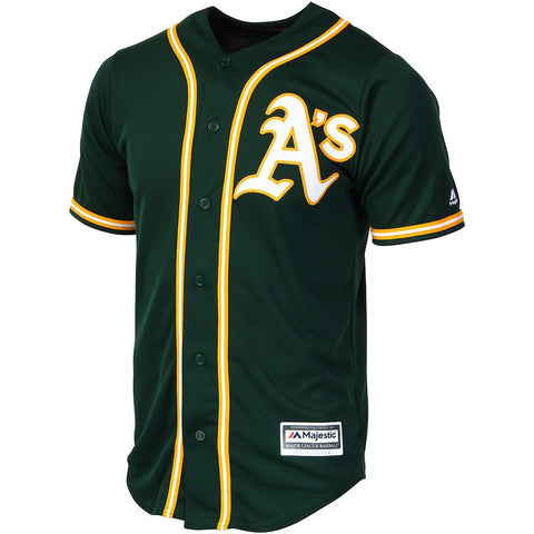 Oakland Athletics Majestic Official Cool Base Jersey - Athletic Green