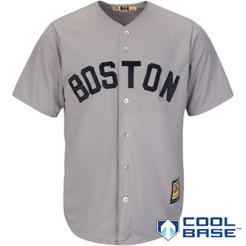 Boston Red Sox Majestic Cooperstown Cool Base Team Jersey - Gray
