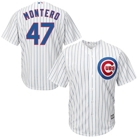 Miguel Montero Chicago Cubs Majestic Cool Base Player Jersey - White