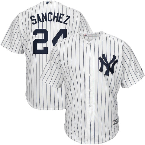 Gary Sanchez New York Yankees Majestic Home Official Cool Base Player Jersey/Navy