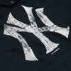 New York Yankees 5th & Ocean by New Era Women's Core Fleece Hoodie - Navy Blue