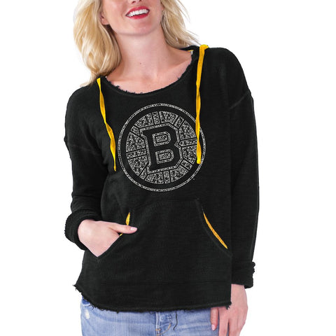 Boston Bruins Touch by Alyssa Milano Women's Driftwood Hoodie - Black