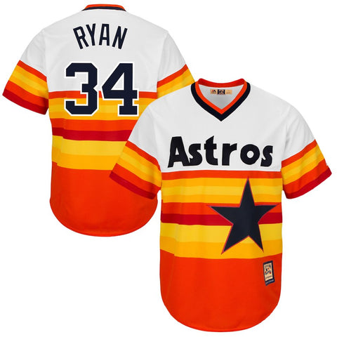 Nolan Ryan Houston Astros Majestic Cool Base Cooperstown Collection Player Jersey