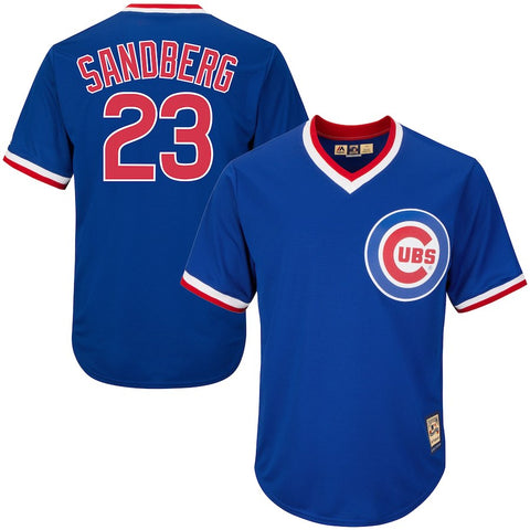 Ryne Sandberg Chicago Cubs Majestic Cool Base Cooperstown Collection Player Jersey Blue