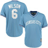 Willie Wilson Kansas City Royals Majestic Cool Base Cooperstown Collection Player Jersey - Light Blue