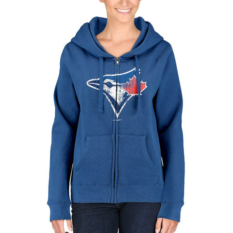 Toronto Blue Jays 5th & Ocean by New Era Women's Core Fleece Hoodie