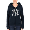 New York Yankees 5th & Ocean by New Era Women's Core Fleece Hoodie - Navy Blue