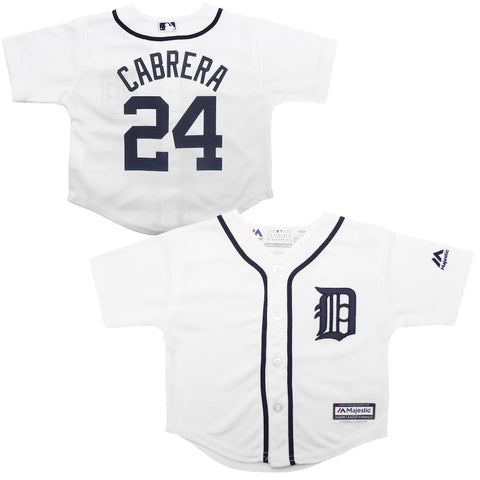 Miguel Cabrera Detroit Tigers Majestic Infant Official Cool Base Player Jersey - White