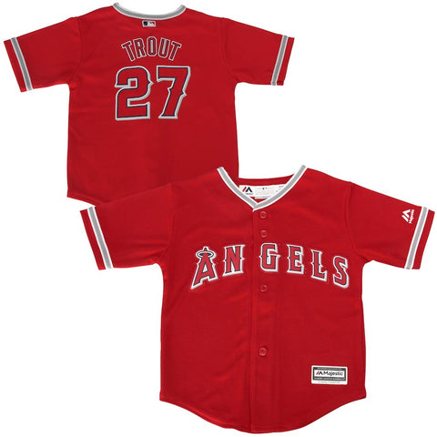 Mike Trout Los Angeles Angels Majestic Toddler Official Cool Base Player Jersey