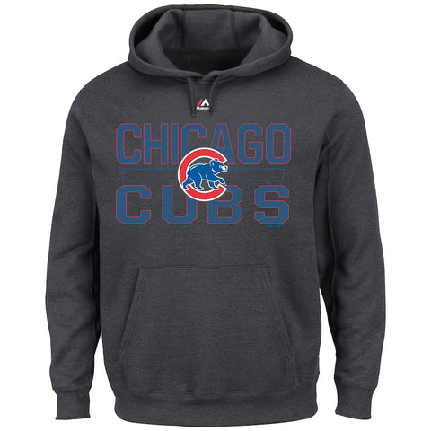 Chicago Cubs Majestic Inside The Park Pullover Hoodie - Charcoal