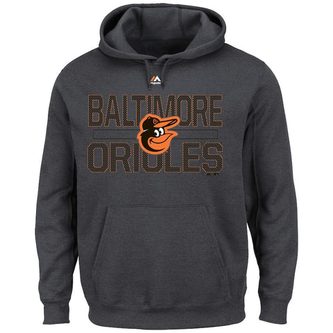 Baltimore Orioles Majestic Inside The Park Pullover Hoodie - Charcoal