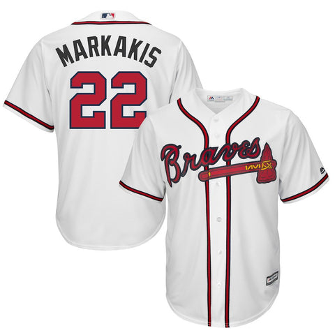 Nick Markakis Atlanta Braves Majestic Cool Base Player Jersey - White