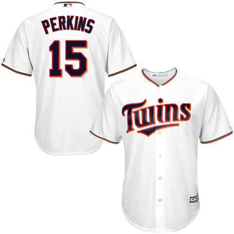 Glen Perkins Minnesota Twins Majestic Official Cool Base Player Jersey - White