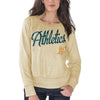 Oakland Athletics G-III 4Her by Carl Banks Women's Cover 2 Crew Neck Sweater - Gold